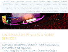 Tablet Screenshot of congres-cites.fr